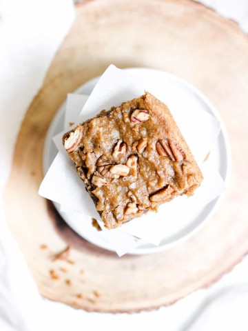 Healthy Vegan Gluten Free Dessert with Sea Salt and Nuts, Food Blog Photography