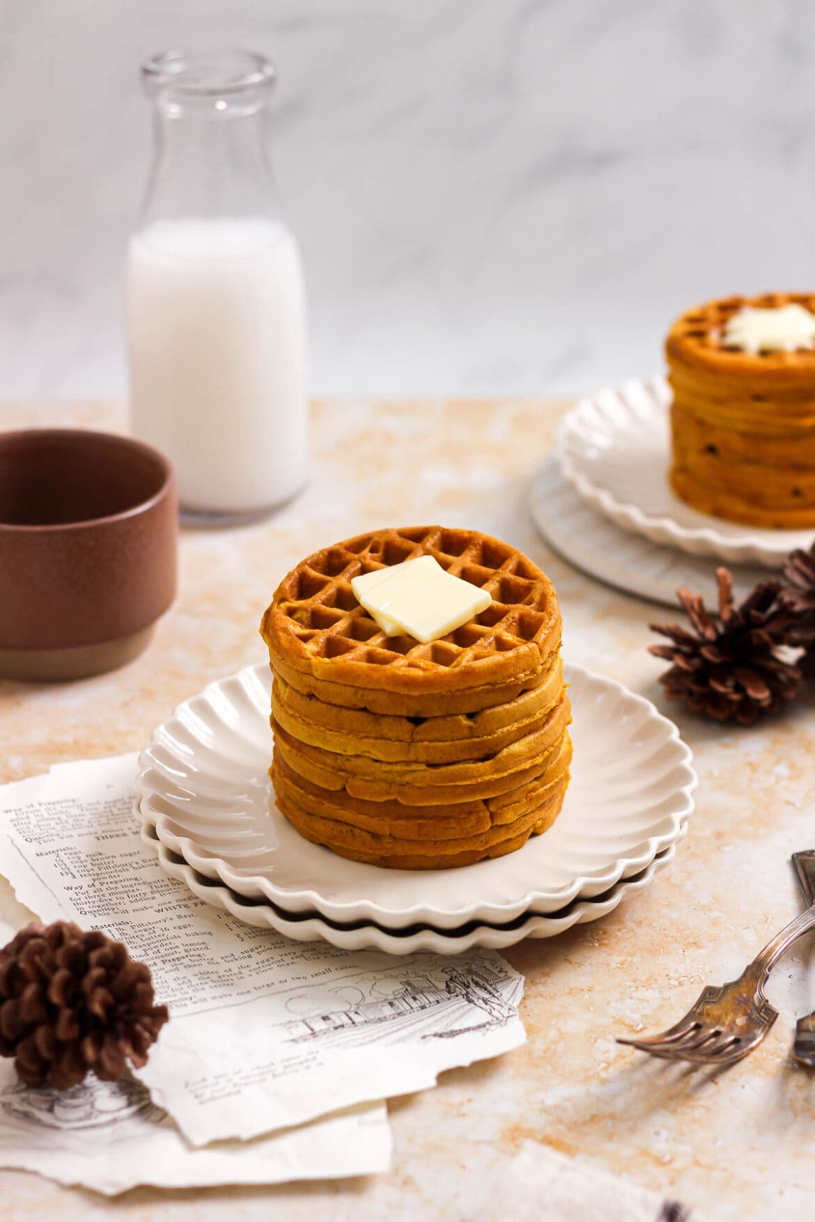 Best Pumpkin Spice Waffles with Canned Pumpkin Baked Abundance