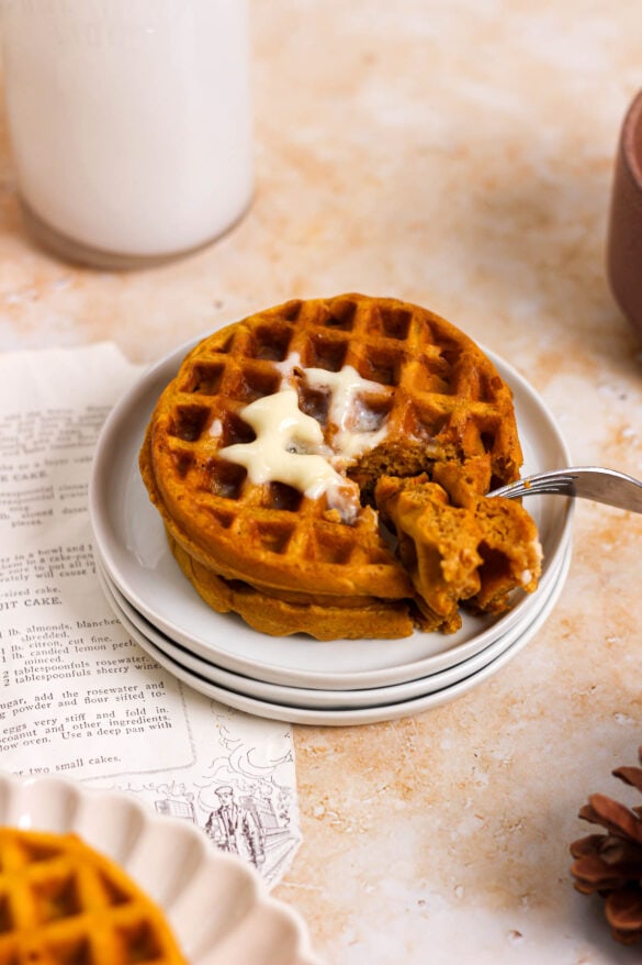 Best Pumpkin Spice Waffles with Canned Pumpkin Baked Abundance
