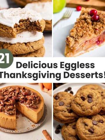 Eggless Thanksgiving desserts.