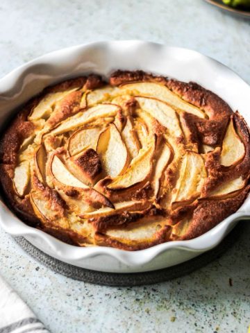 Pear cobbler featured image for recipe.