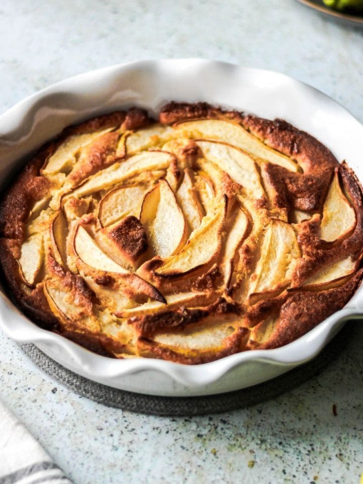 Pear cobbler featured image for recipe.