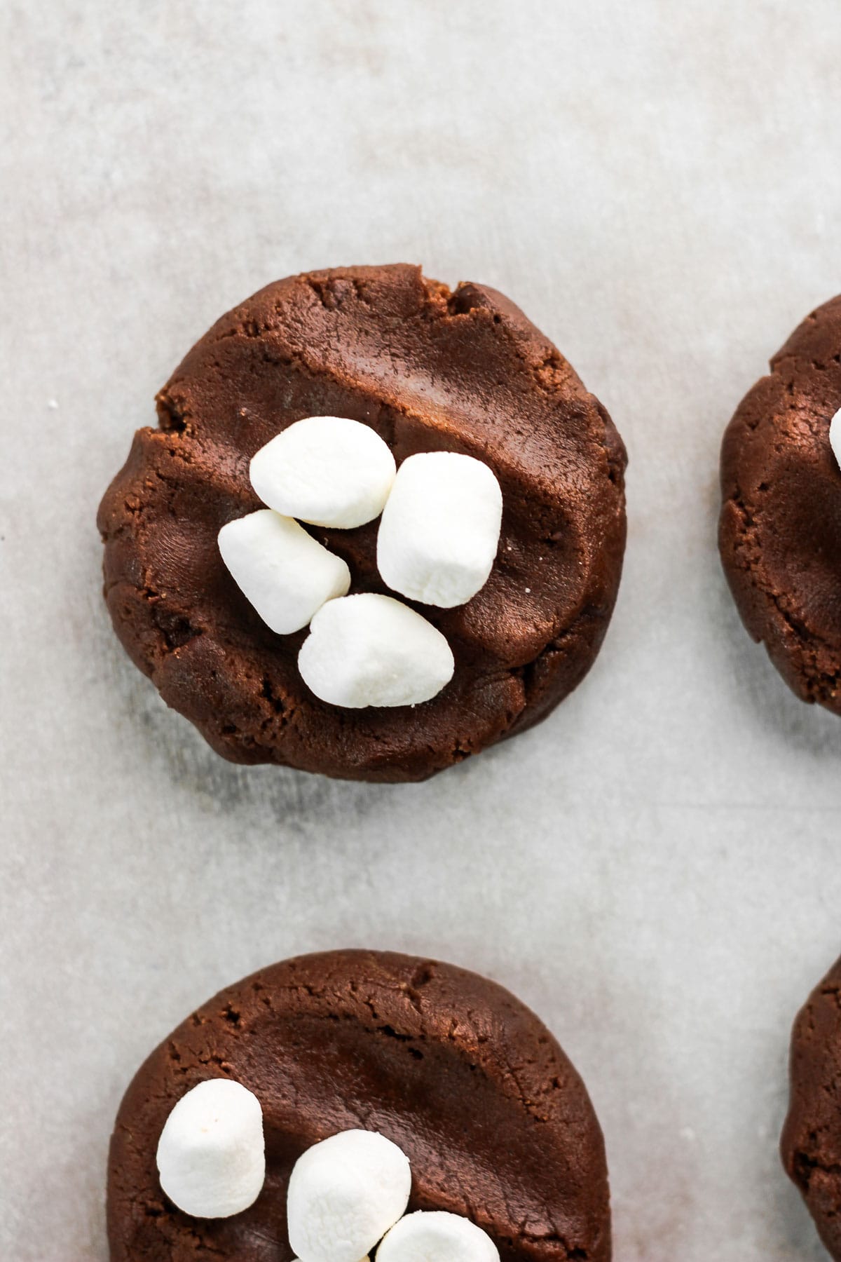 Chocolate marshmallow cookie dough balls.
