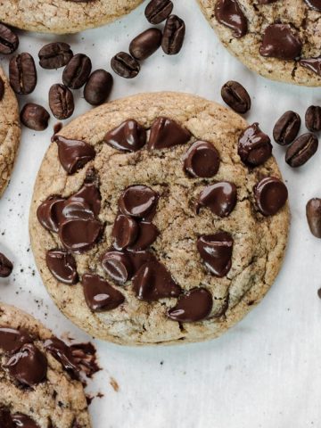 Espresso chocolate chip cookies.
