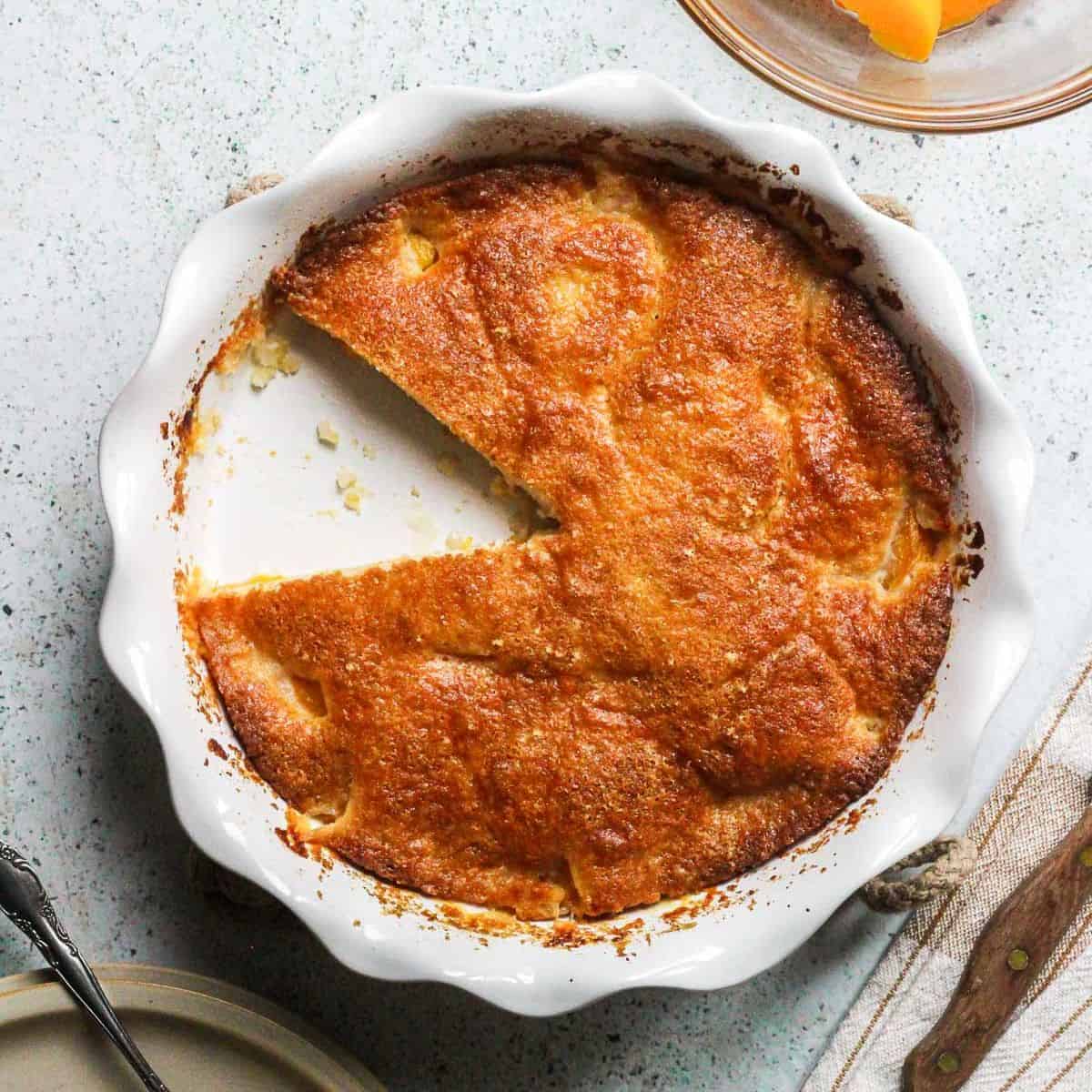 Peach Cobbler [bakedabundance.com]