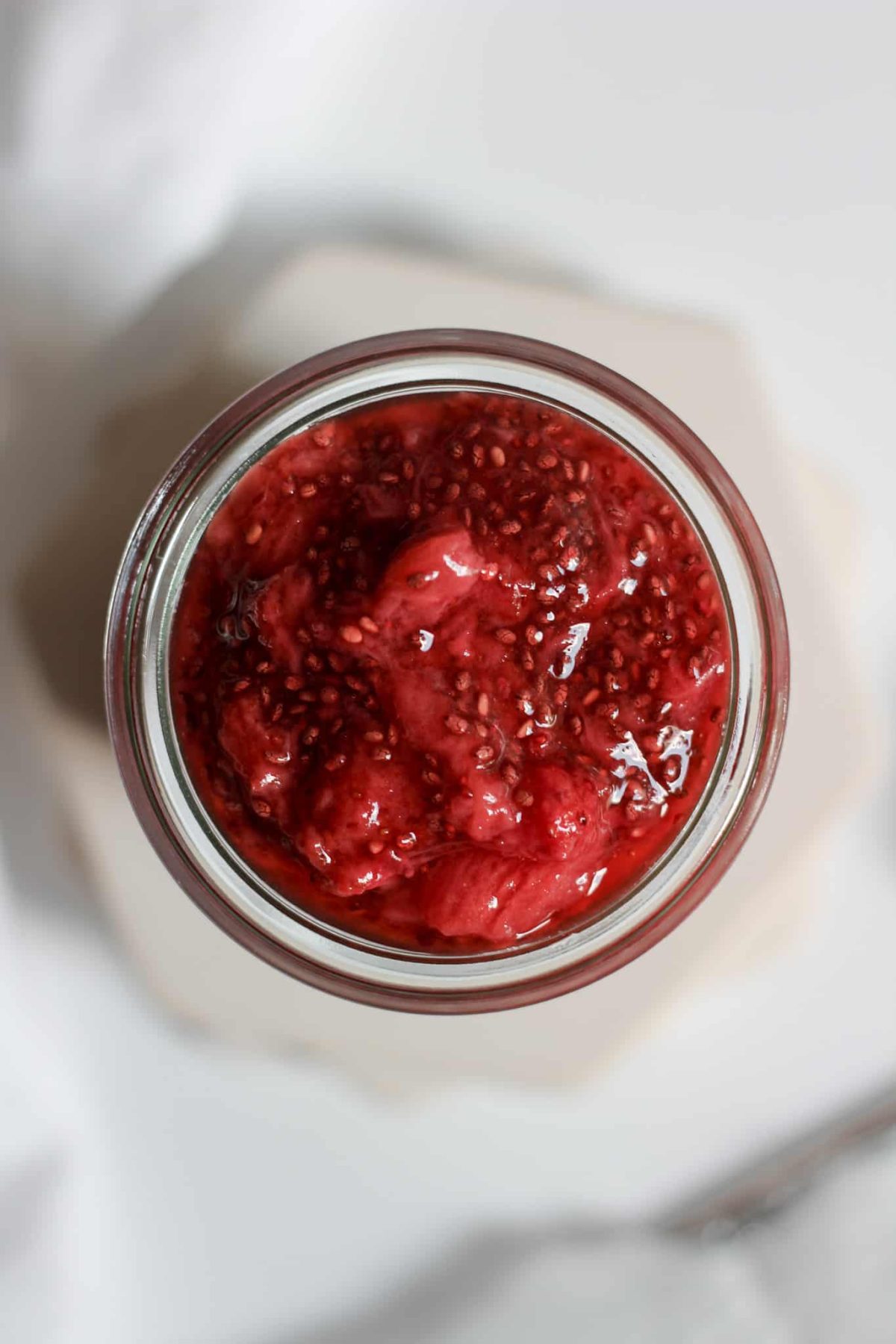 Easy 4 Ingredient Strawberry Chia Seed Jam | Baked Abundance