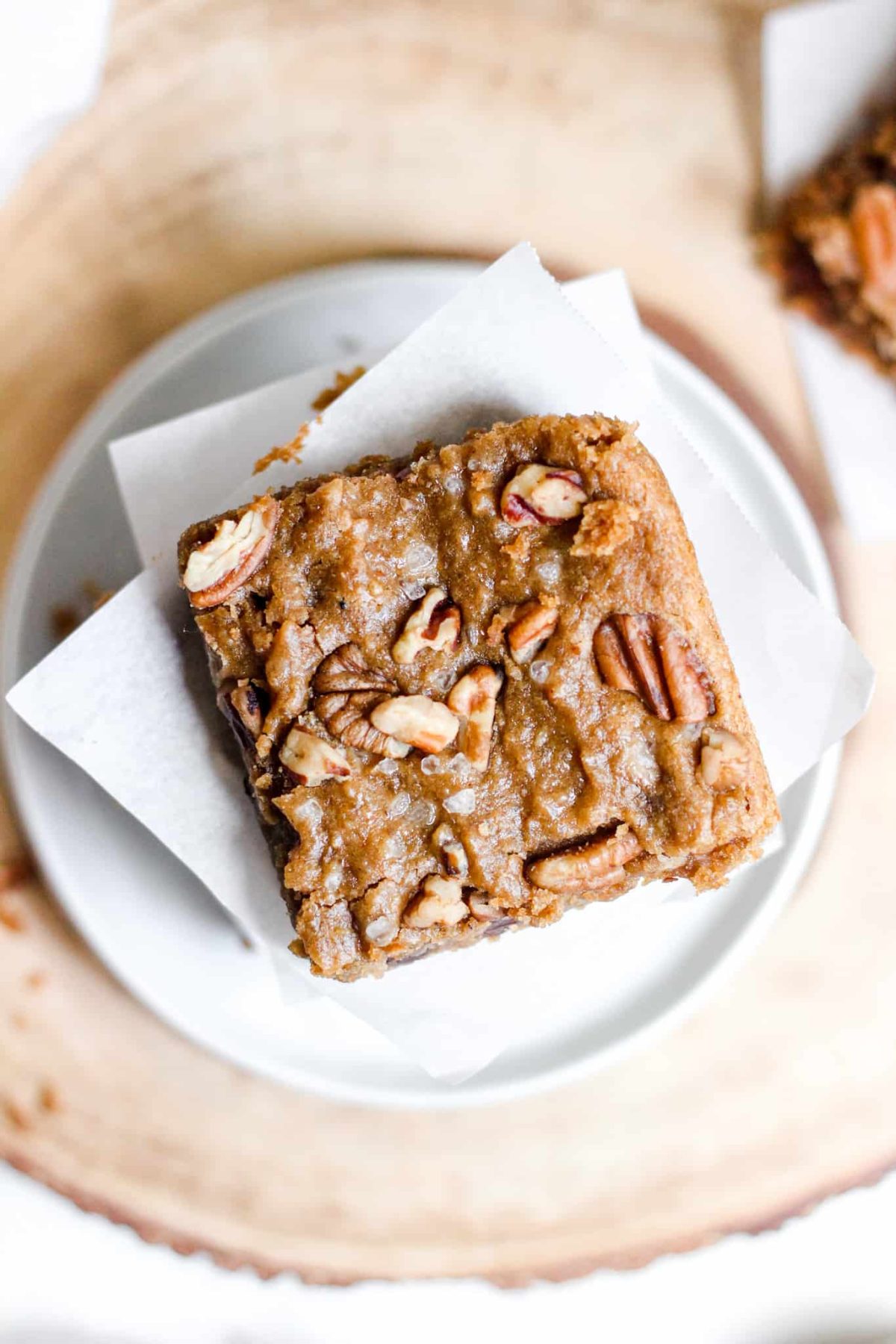 Healthy Vegan Gluten Free Dessert with Sea Salt and Nuts, Food Blog Photography